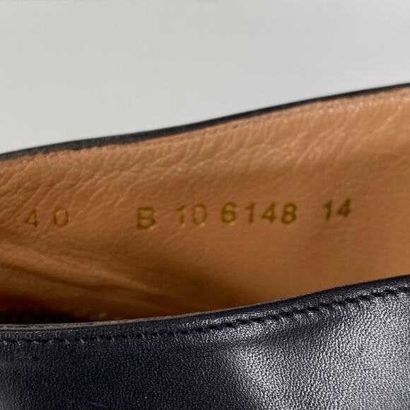 Robert Clergerie Black Leather Lace Block Heel Booties Womens 9.5 Chunky Sole - Picture 9 of 11